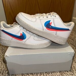 Kids 6.5 air force ones “3D Glasses”